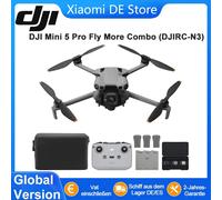 DJI Mini 5 Pro Combo Fly More con DJI RC-N3, drone con fotocamera, CMOS da 1 pollice, drone 4K per principianti con rilevamento omnidirezionale degli ostacoli, ActiveTrack 360°, 3 batterie, C0