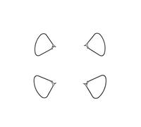 DJI N1560 Protezione Eliche Obsidian Edition P4 Pro, Part124, Nero Opaco