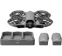DJI Neo 2 - Drone con telecamera 4K con pacchetto Fly More, decollo/atterraggio manuale, controllo gestuale, ActiveTrack, rilevamento ostacoli omnidirezionale, 3 batterie - Nouvo