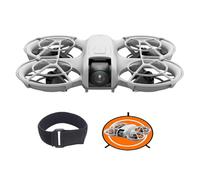 DJI Neo con accessori, mini drone con fotocamera UHD 4K, 135g drone che vola da solo e ti segue, decollo dalla mano, tracciamento IA del soggetto, QuickShot (Landing Pad + Elastic Band)