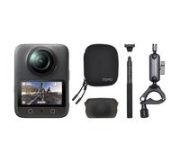 DJI Osmo 360 Combo POV posteriore ciclismo su strada, fotocamera 360 con immagini a 360° da 1 pollice, video 360° nativi in 8K, video 4K/120fps con angolo ultra-ampio di 170°, action cam per ciclismo