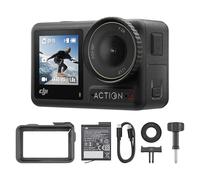 DJI Osmo Action 4 Combo Essenziale - Action cam impermeabile 4K/120fps con sensore 1/1.3”, incredibili immagini con scarsa illuminazione, prestazioni cromatiche a 10 bit e D-Log M,batteria da 1770 mAh