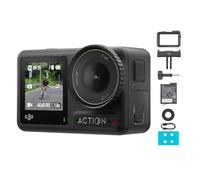 DJI Osmo Action 4 Essential, Videocamera Sportiva Action Camera | Impermeabile 18m, 4K, doppio schermo, ideale per immersioni, ciclismo, viaggi e creazione di contenuti vlog