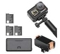 DJI Osmo Action 5 Pro Adventure Combo con supporto magnetico, action camera 4K con sensore 1/1.3", durata della batteria prolungata con 3 batterie, stabilizzazione, due touch screen OLED, mini action