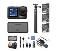 DJI Osmo Action 5 Pro Combo Adventure Bundle, Action Cam 4K con Sensore 1/1.3", Batteria Lunga Durata 12h con 3 Batterie, Due Touchscreen OLED, Stabilizzazione, Viaggi, Vlog (Bundle 2)
