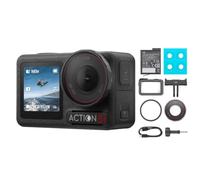 DJI Osmo Action 5 Pro Essential, Videocamera Sportiva Action Camera | Impermeabile 20m senza custodia, doppio schermo OLED, ideale per immersioni, surf, nuoto e riprese subacquee