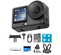 DJI Osmo Action 6 Combo Essenziale, 4K action cam con sensore quadrato 1/1,1″, apertura variabile da f/2,0 a f/4,0, resistente al freddo, batteria da 4 ore (Bicycle set + memory card combo)
