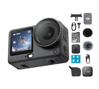 DJI Osmo Action 6 Combo Standard, action cam con sensore quadrato 1/1,1″, apertura variabile, resistente al freddo (Pellicola protettiva obiettivo + Scheda di memoria)