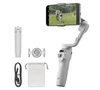 DJI Osmo Mobile 6 Stabilizzatore Smartphone, Manico telescopico | Stabilizzatore 3 assi, portatile e pieghevole, gimbal Android/iPhone con ShotGuides, stabilizzatore vlogging, grigio platino
