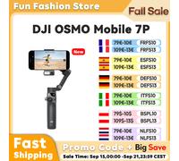 DJI Osmo Mobile 7P Stabilizzatore per iPhone, Android, Tracciamento nativo, Illuminazione, Stabilizzatore 3 assi per smartphone, Avvio rapido, Manico telescopico e treppiede integrati