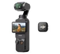 DJI Osmo Pocket 3 Combo Audio con trasmettitore per Mic 3 | Fotocamera stabilizzata tascabile per vlog, CMOS da 1″ e 4K/120fps, stabilizzazione a 3 assi, zoom senza perdita 2×