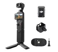 DJI Osmo Pocket 3 Creative Combo Bundle, fotocamera vlog 4K con CMOS da 1 pollice e video 4K/120 fps, stabilizzazione a 3 assi, fotocamera digitale (Supporto Tracolla Zaino)