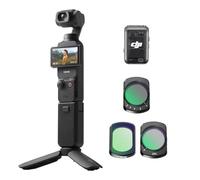 DJI Osmo Pocket 3 Creative Combo Bundle, fotocamera vlog 4K con CMOS da 1 pollice e video 4K/120 fps, stabilizzazione a 3 assi, fotocamera digitale (Set di 3 filtri)
