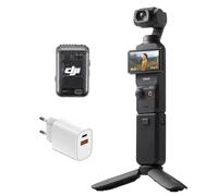 DJI Osmo Pocket 3 Creative Combo Bundle, fotocamera vlog 4K con CMOS da 1 pollice e video 4K/120 fps, stabilizzazione a 3 assi, fotocamera digitale (Spina di ricarica)