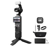DJI Osmo Pocket 4 Combo Creator, fotocamera stabilizzata tascabile per vlog, CMOS da 1″ e 4K/240fps, 107 GB di memoria integrata, Trasmettitore Mic 3 (Creator Combo)