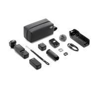 DJI Osmo Pocket 4 Combo Essential, fotocamera stabilizzata tascabile per vlog, CMOS da 1″ e 4K/240fps, 107 GB di memoria integrata (Pocket 4)