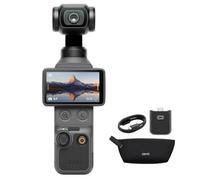 DJI Osmo Pocket 4 Combo Essential, fotocamera stabilizzata tascabile per vlog, CMOS da 1″ e 4K/240fps, 107 GB di memoria integrata (Essential Combo)