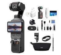 DJI Osmo Pocket 4 Combo Standard, fotocamera stabilizzata tascabile per vlog, CMOS da 1″ e 4K/240fps, stabilizzazione a tre assi, 107 GB di memoria integrata (Multiple Accessories Bundle)
