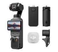 DJI Osmo Pocket 4 Combo Vlog, fotocamera stabilizzata tascabile per vlog con impugnatura con batteria integrata e trasmettitore per Mic Mini 2, CMOS da 1″ e 4K/240fps, stabilizzazione a 3 assi