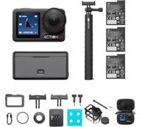 DJI Pack Aventura Osmo Action 5 Pro, cámara acción 4K para Viajes/Vlogs | Sensor 1/1.3", batería aumentada a 12 h con 3 baterías, estabilización, 2 pantallas OLED, mini para viajes y vlogs