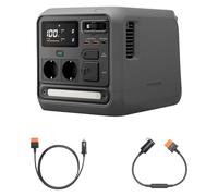 DJI Power 1000 Mini stazione di alimentazione portatile, batteria LFP 1008 Wh, dimensioni compatte, uscita max 1000 W, alimentazione dall'auto, cavo SDC a presa auto (12V), per campeggio e viaggi