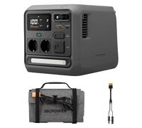 DJI Power 1000 Mini stazione di alimentazione portatile, batteria LFP da 1008 Wh, dimensioni compatte, energia solare, pannello solare pieghevole 100 W, generatore per esterni per campeggio e camper