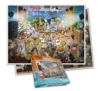 Djigsaw Vu at The Nativity: Set di puzzle natalizi doppio da 1000 pezzi, sfida del presepe moderno e vintage, puzzle natalizi da 1000 pezzi per adulti