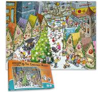 Djigsaw Vu Christmas Puzzle Set - 2X 1000 Pezzi Festivo Puzzle con un twist di viaggio nel tempo!