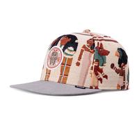 Djinns 6 Panel Snapback Cap Tutanch Linen Rev. Basecap Kappe Patch Cotone Nuovo