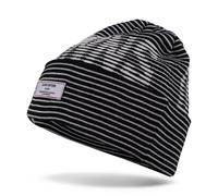 Djinns Basic Beanie Stripeshadow Nero/Bianco Cappello Invernale Striato Berretto