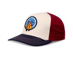 Djinns - Berretto Basic Kids Food (Peace Pizza - Fossil)- Cappellino da baseball per bambini e ragazzi, con visore curvo, fossile, Taglia Unica