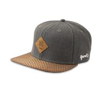 Djinns Cappellino Snapback 6 Panel Glencheck Microfibra Grigio o Navy