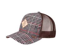 Djinns Check Tweed Coffee HFT Trucker Cap - One-Size