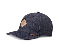 Djinns - Denim Wishy - 6 pannelli TrueFit Curved Visor Dad Cap Cappellino da baseball, Indaco, Taglia unica
