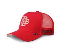 Djinns - Future Ripstop - Trucker Cap Meshcap Cappellino, Colore: rosso, Taglia unica