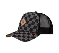 Djinns HFT Cap Denim A Quadri Truckercap Mesh Cap Snapback Unisex
