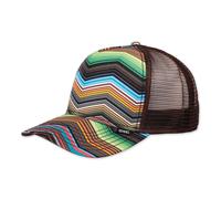 Djinns HFT Cap Psycho ZigZag Brown Navy Trucker Snapback Mesh Hat