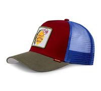 Djinns HFT Cap Trucker Camicia Olive/Wine/Grey Mesh Cap Unisex Snapback Nuovo