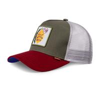 Djinns HFT Cap Trucker Camicia Olive/Wine/Grey Mesh Cap Unisex Snapback Nuovo