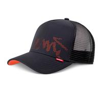 Djinns Hft Cappello Bruciato Pallini Black/Arancione Trucker Baseball Maglia