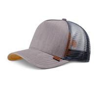 Djinns Hft Cappello Lino 2014 Grigio High Fitted Trucker Maglia Rete Cap Nuovo