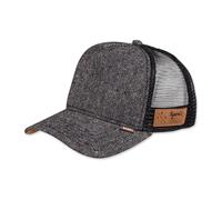 Djinns - Hft Macchiato Tweed Trucker Cap Black High Fitted Mesh Cappello Classic