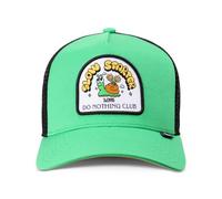 Djinns HFT Trucker Cap DNC Slowstarter Green/Black Mesh Snapback Cappellino | Do Nothing Club - Berretto con toppa a lumaca, alta vestibilità