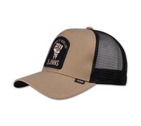 Djinns HFT Trucker Cap Rebellion Basecap Snapback Mesh Nero Logo Beige/Black