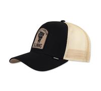 Djinns HFT Trucker Cap Rebellion Basecap Snapback Mesh Nero Logo Beige/Black