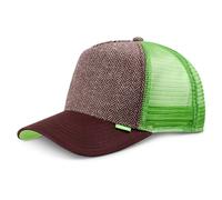 Djinns HFT Trucker Cap Tweed Combo Brown Meshcap Basecap Kappe Unisex Klassiker