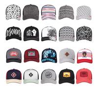 Djinns ® HFT Trucker Mesh Cap Glen Check Tweed Linen Rib Spotted Bubble Rip Hats
