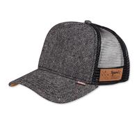 Djinns HFT Trucker Mesh Cap Spotted Tweed Nera Kappe Melange Patch Snapback Hat