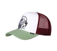 Djinns Lazy Mermaid White/Wine/Olive HFT Trucker Cap - One-Size