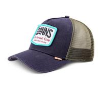 DJINNS Cappello da baseball 'Nothing Club 2 HeatDye' blu scuro / oliva / rosso vino / bianco, Taglia 55-60